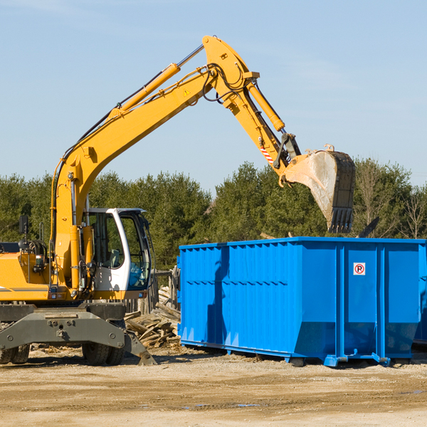 what happens if the residential dumpster is damaged or stolen during rental in Geronimo Texas